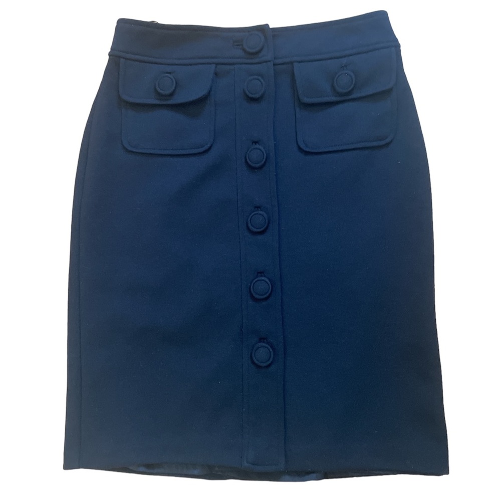 🤩 Classy black pencil skirt with buttons and pockets size 2